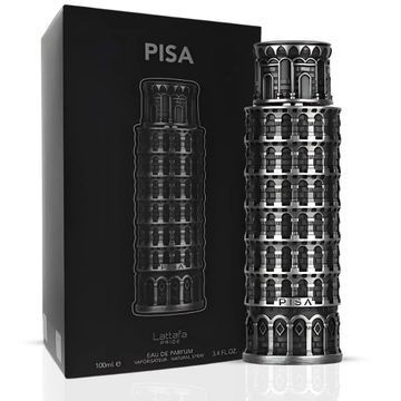 Lattafa Pride Pisa EDP fragrance bottle