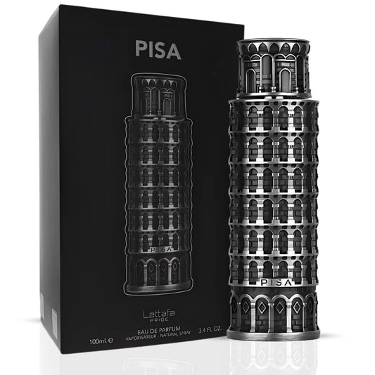Lattafa Pride Pisa EDP fragrance bottle