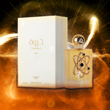Lattafa Pride Tharwah Gold EDP fragrance bottle