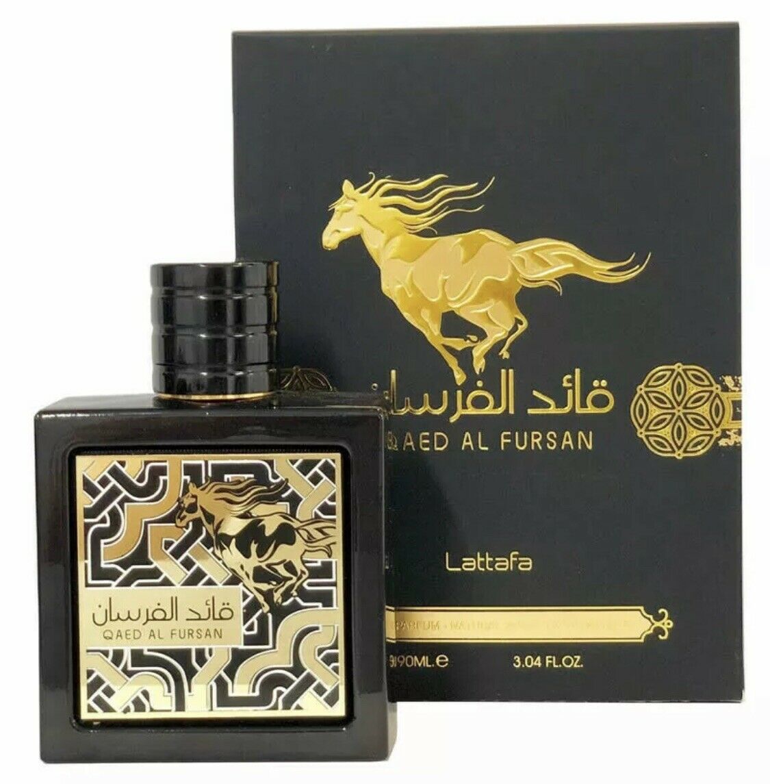 Lattafa Qaed Al Fursan EDP fragrance bottle
