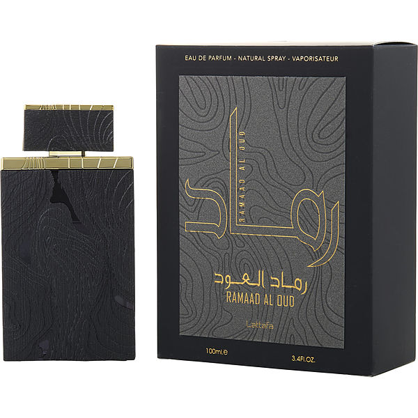 Lattafa Ramaad Al Oud EDP fragrance bottle