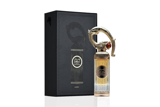 Lattafa Sehr EDP fragrance bottle