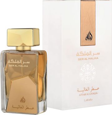 Lattafa Ser Al Malika EDP fragrance bottle