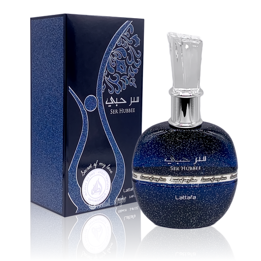 Lattafa Ser Hubbee EDP fragrance bottle