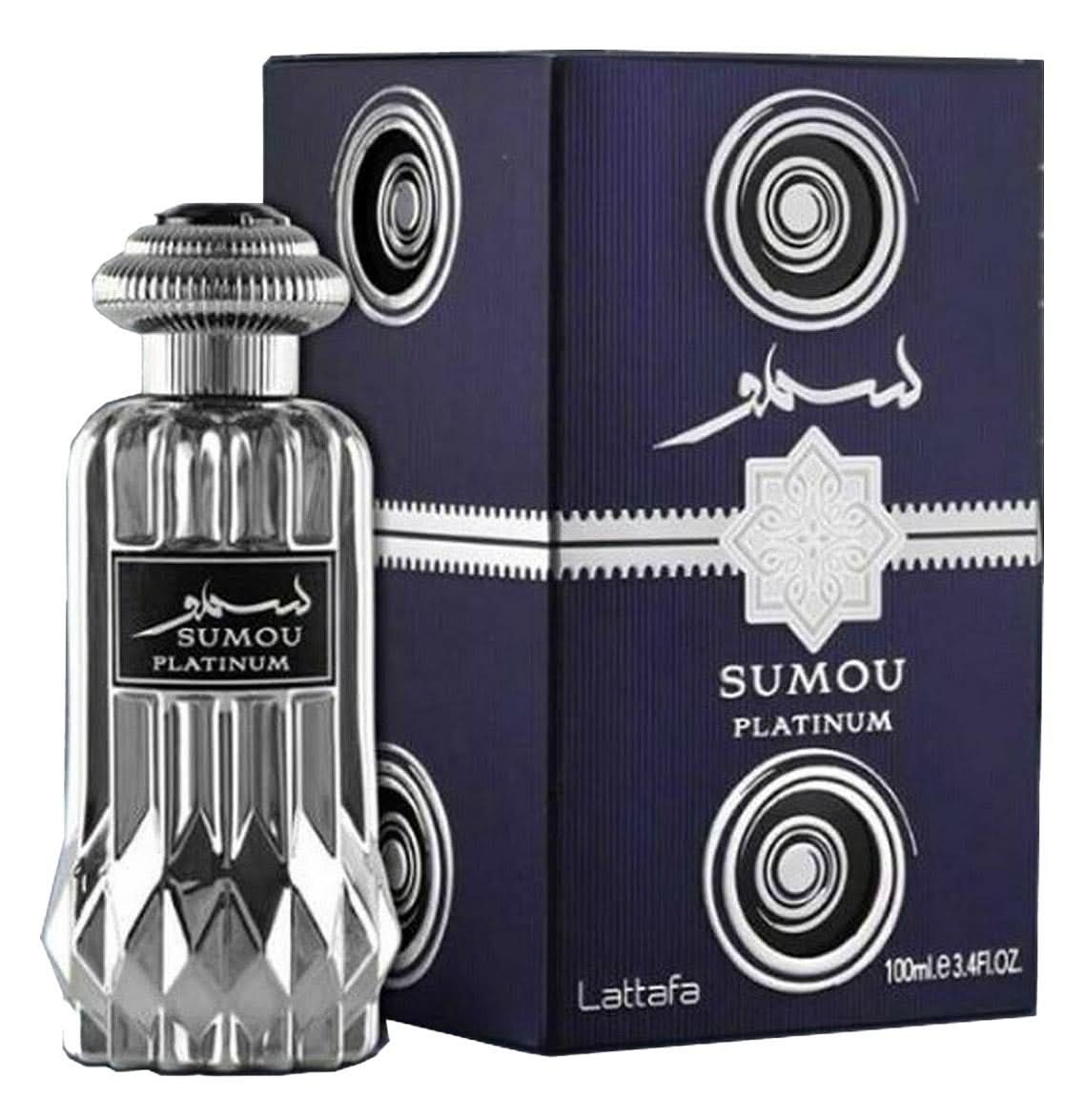 Lattafa Sumou Platinum EDP fragrance bottle