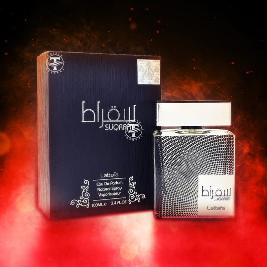 Lattafa Suqraat EDP fragrance bottle