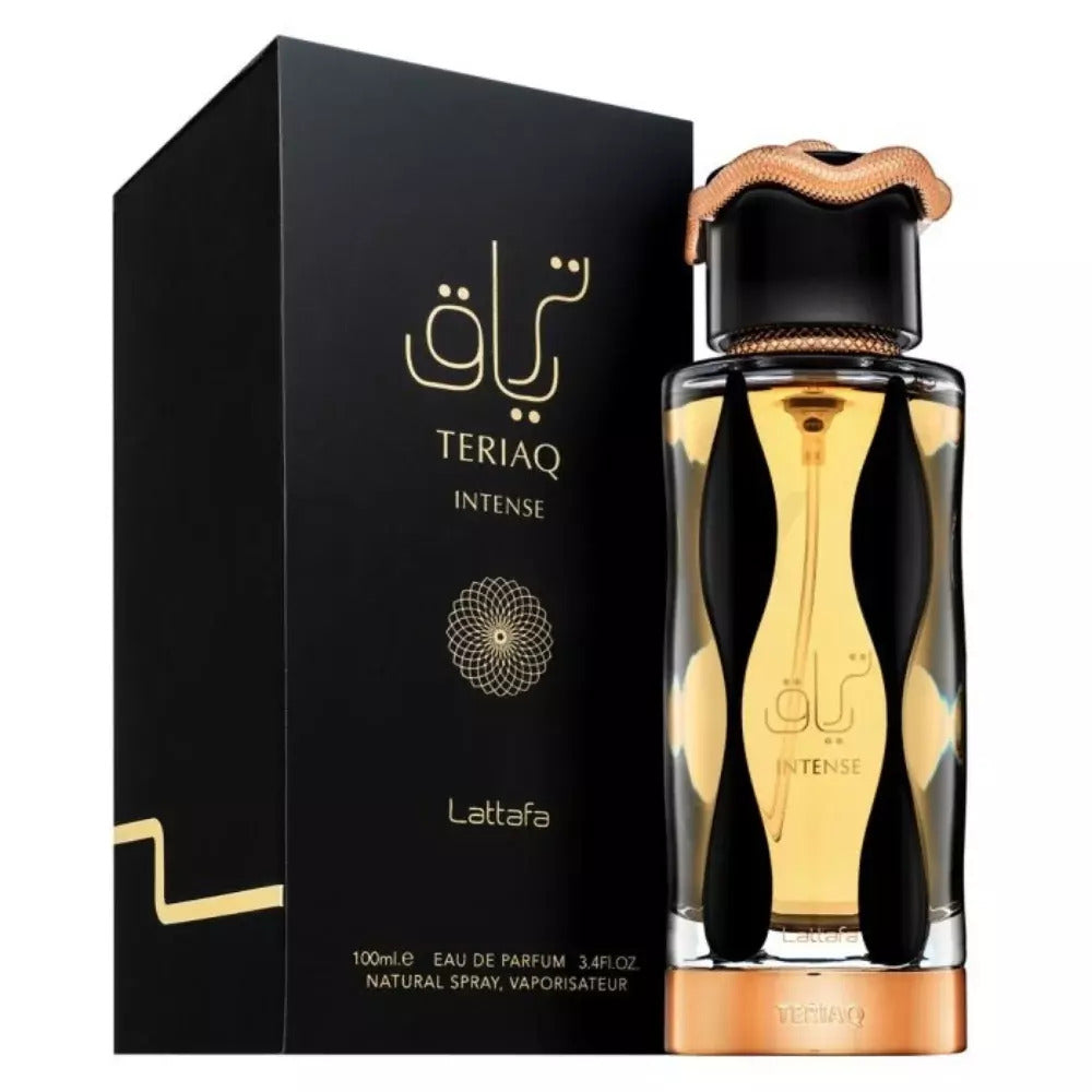 Lattafa Teriaq Intense EDP fragrance bottle
