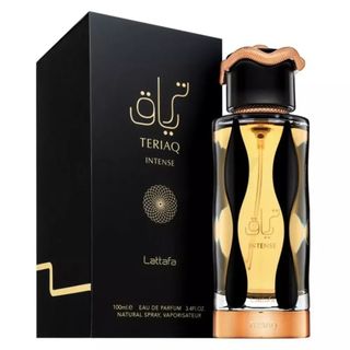 Lattafa Teriaq Intense EDP fragrance bottle