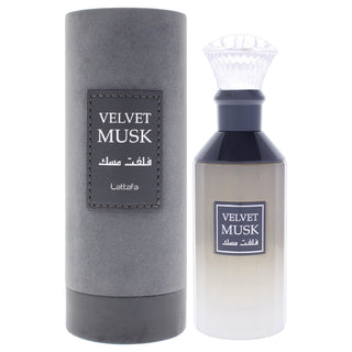 Lattafa Velvet Musk EDP fragrance bottle