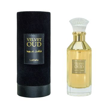 Lattafa Velvet Oud EDP fragrance bottle