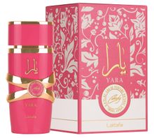 Lattafa Yara Candy EDP fragrance bottle