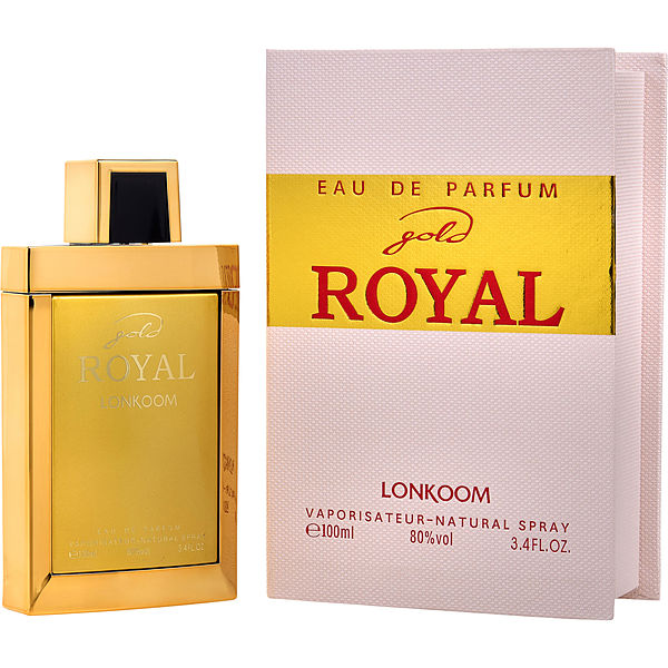 Lonkoom Royal Gold EDP fragrance bottle