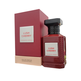 Fragrance World Lush Cherry EDP fragrance bottle