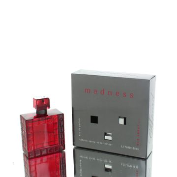 Madness Natural Black EDT fragrance bottle