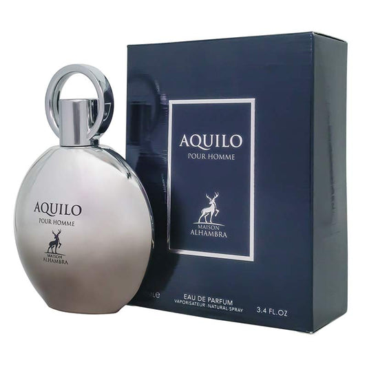 Maison Alhambra Aquilio Pour Homme EDP fragrance bottle