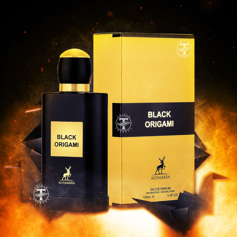 Maison Alhambra Black Origami EDP fragrance bottle