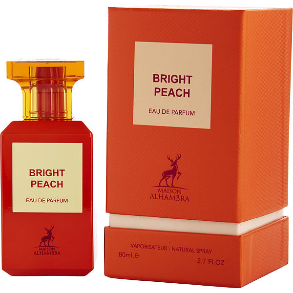 Maison Alhambra Bright Peach EDP fragrance bottle