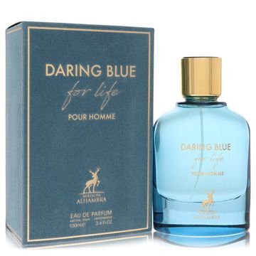 Maison Alhambra Daring Blue For Life EDP fragrance bottle