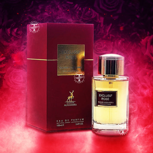 Maison Alhambra Exclusif Rose EDP fragrance bottle
