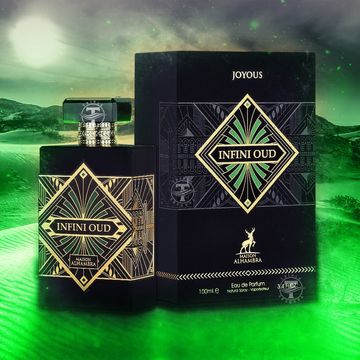 Maison Alhambra Infini Oud Joyous EDP fragrance bottle