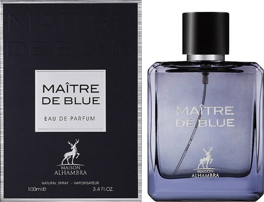 Maison Alhambra Maitre de Blue EDP fragrance bottle