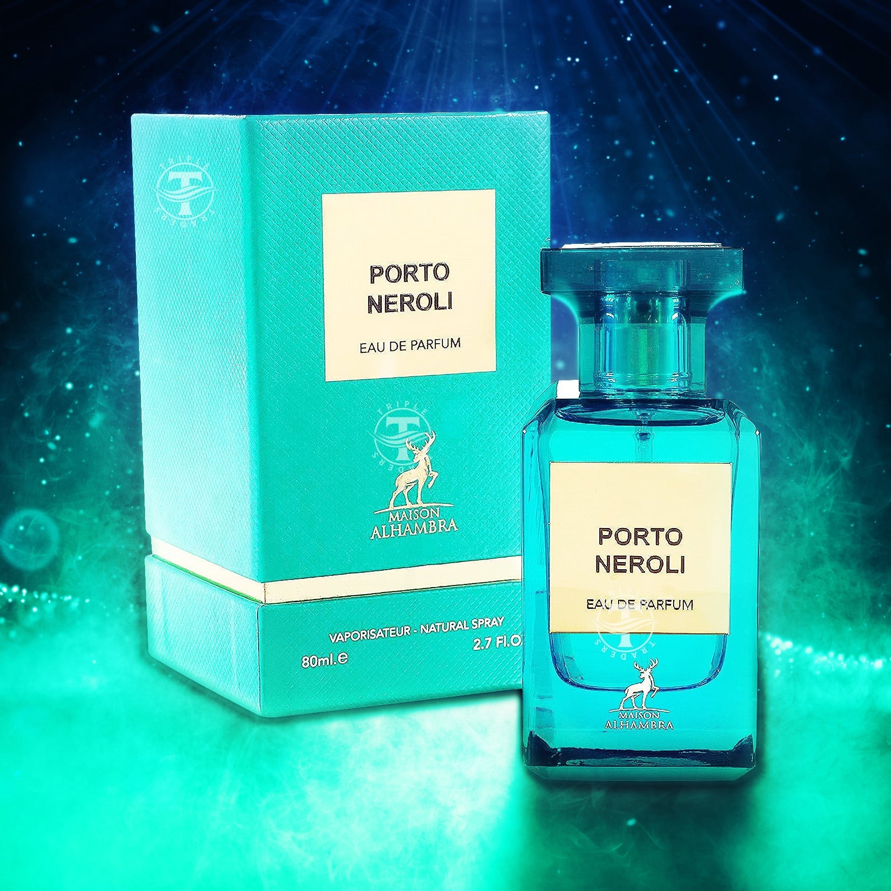 Maison Alhambra Pacific Blue EDP (formerly Porto Neroli) fragrance bottle