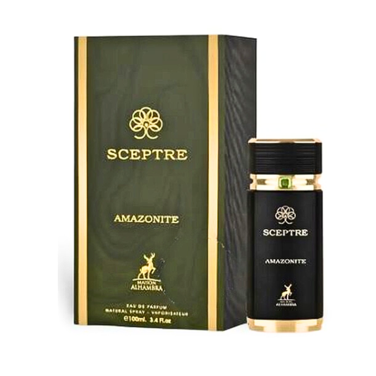 Maison Alhambra Sceptre Amazonite EDP fragrance bottle