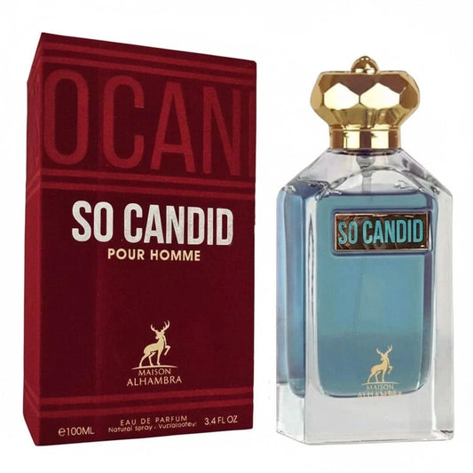 Maison Alhambra So Candid Pour Homme EDP fragrance bottle