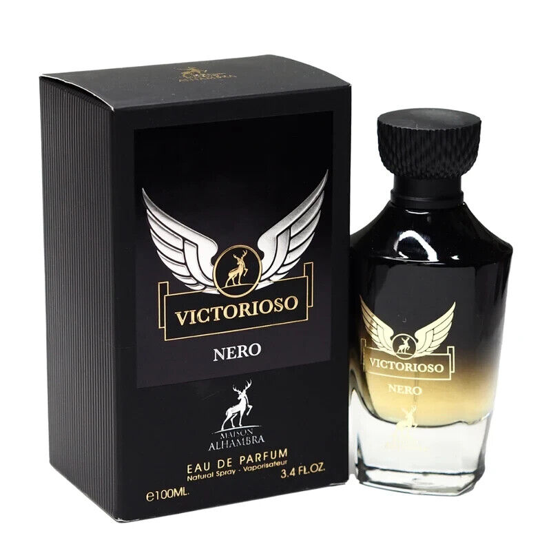 Maison Alhambra Victorioso Nero EDP fragrance bottle