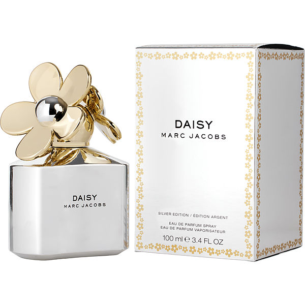 Marc Jacobs Daisy Silver EDP fragrance bottle