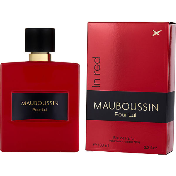 Mauboussin Pour Lui In Red EDP fragrance bottle