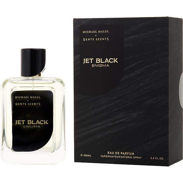 Michael Malul Jet Black Enigma EDP fragrance bottle