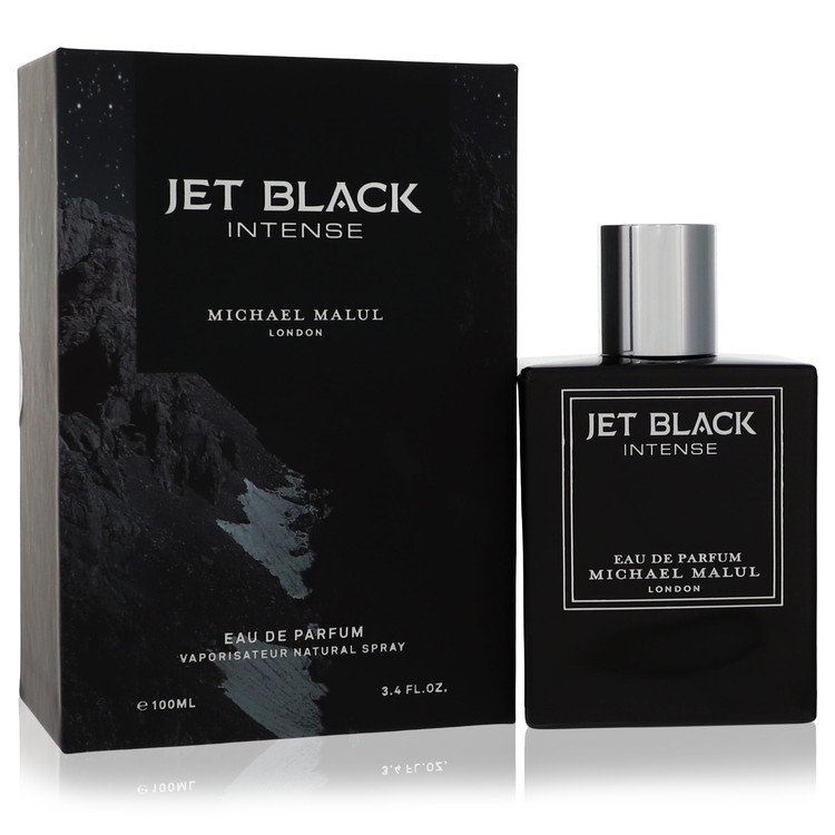 Michael Malul Jet Black Intense EDP fragrance bottle