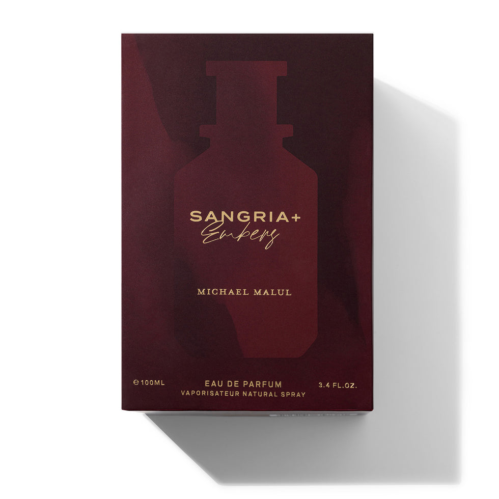 Michael Malul Sangria + Embers EDP fragrance bottle