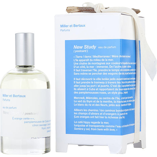 Miller Et Bertaux New Study Postcard EDP fragrance bottle