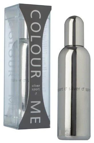 Milton Lloyd Colour Me Silver Sport EDP fragrance bottle