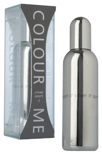 Milton Lloyd Colour Me Silver Sport EDP fragrance bottle