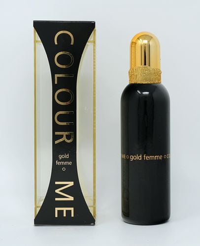 Milton-Lloydcolour Me Femme Gold EDP fragrance bottle