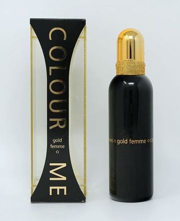 Milton-Lloydcolour Me Femme Gold EDP fragrance bottle