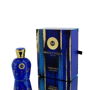 Moresque Sahara Blue EDP fragrance bottle