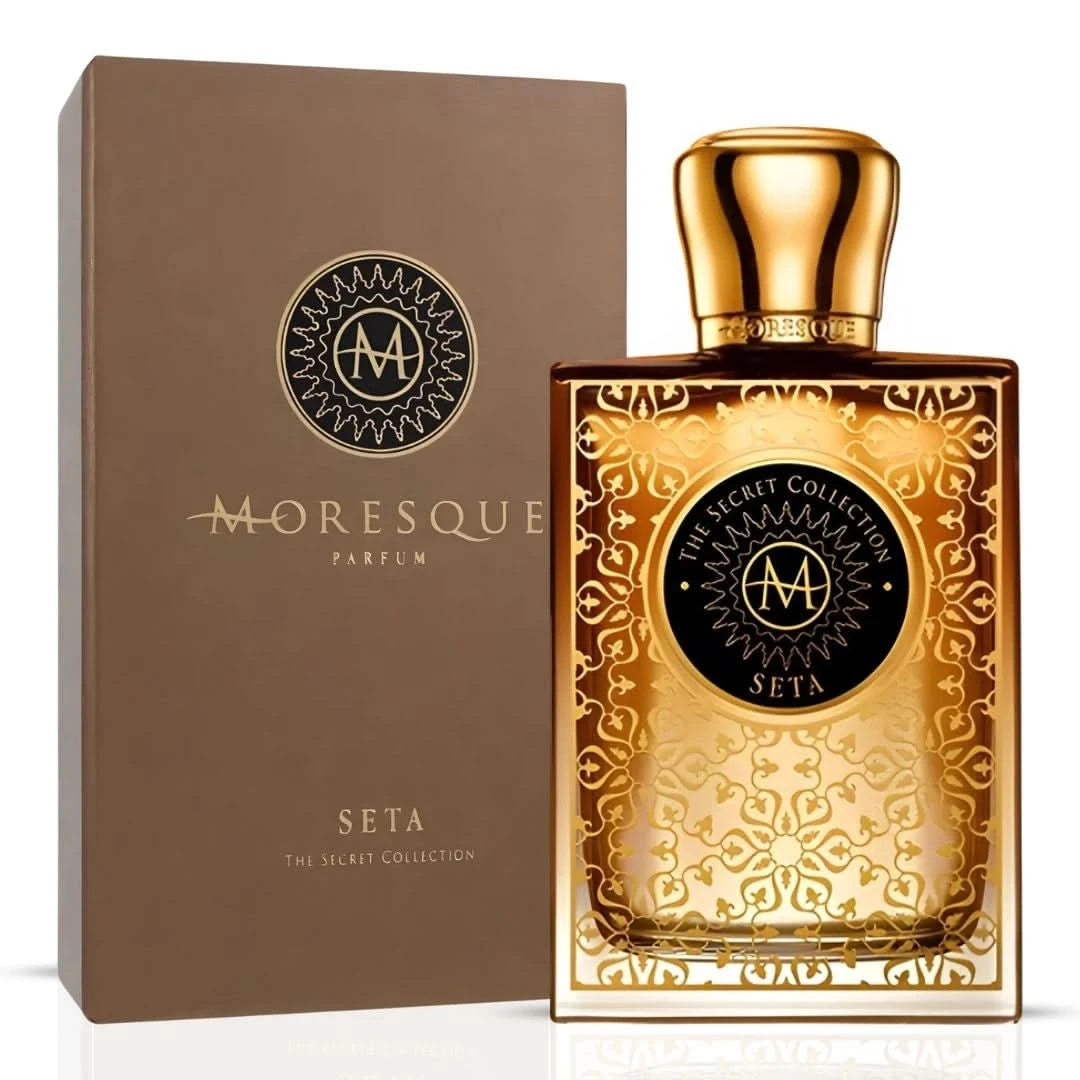 Moresque The Secret Collection Seta EDP fragrance bottle