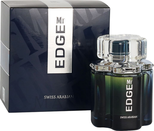 Mr Edge EDP fragrance bottle