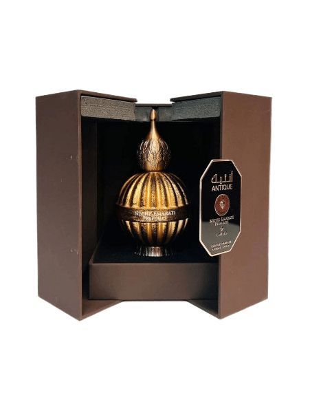 Niche Emarati Antique EDP fragrance bottle