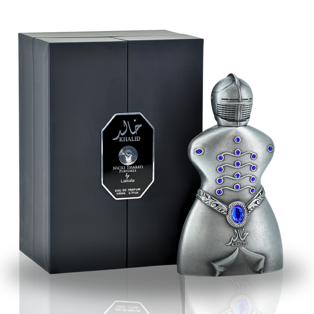 Niche Emarati Khalid EDP fragrance bottle