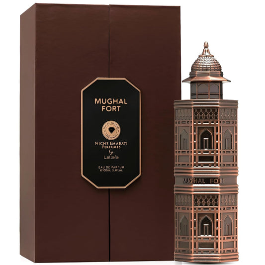 Niche Emarati Mughal Fort EDP fragrance bottle