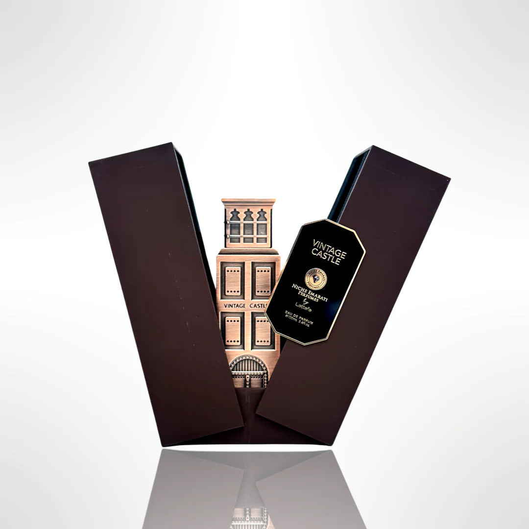 Niche Emarati Vintage Castle EDP fragrance bottle