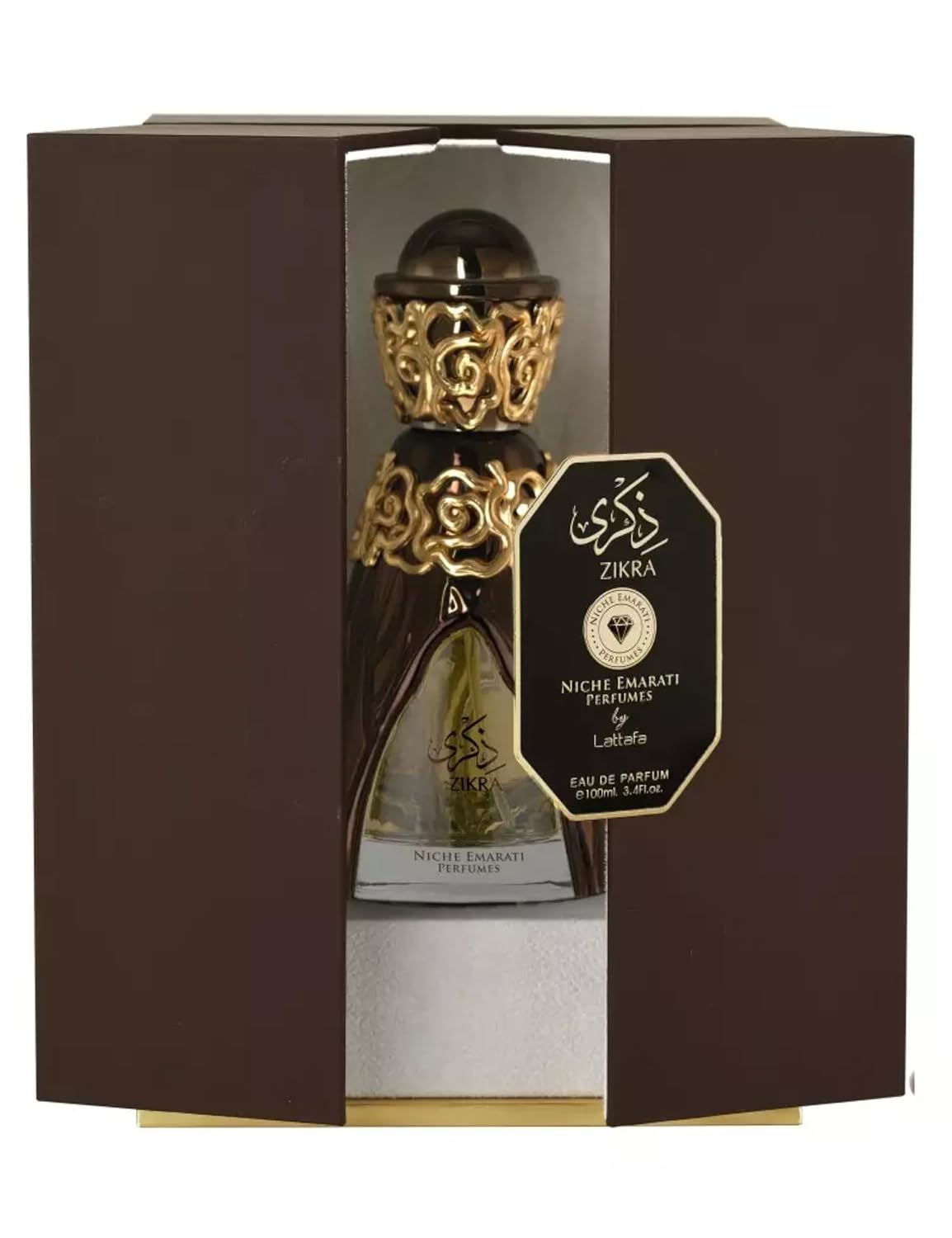 Niche Emarati Zikra EDP fragrance bottle