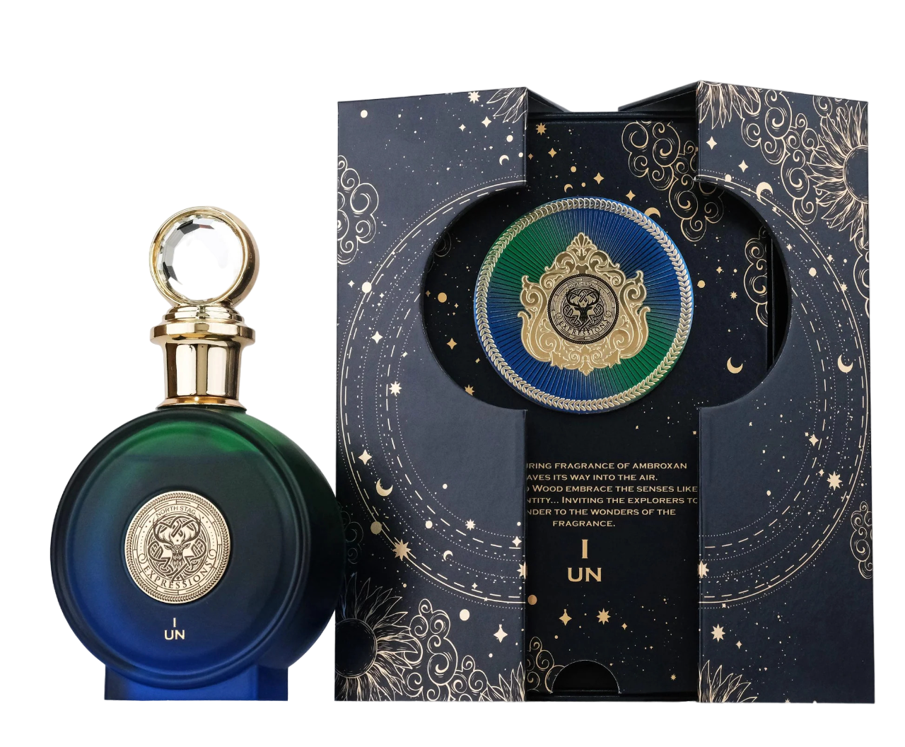 Paris Corner North Stag Expressions I UN Extrait de Parfum fragrance bottle