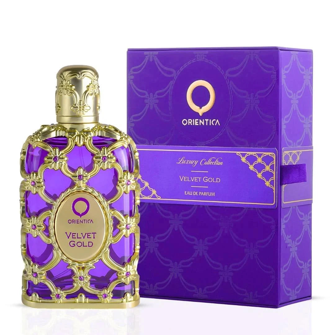 Orientica Velvet Gold EDP fragrance bottle