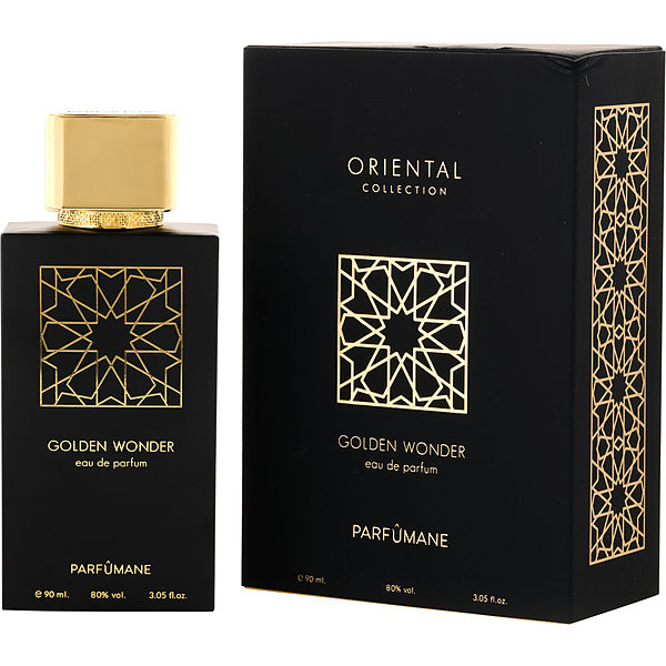 Parfumane Golden Wonder EDP fragrance bottle